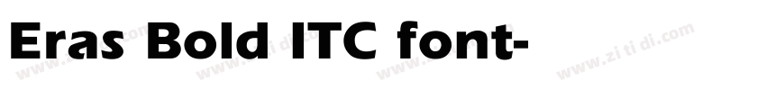 Eras Bold ITC font字体转换